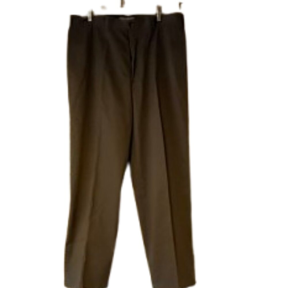 Sun River Olive Relaxed Fit Pleated Men's Pants - 36 x 29